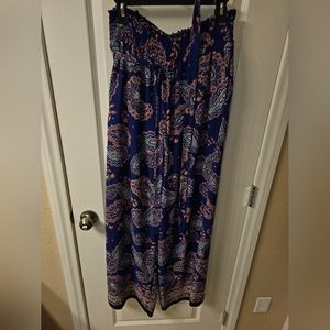 Takara Women's Floral Print Wide Leg Pants